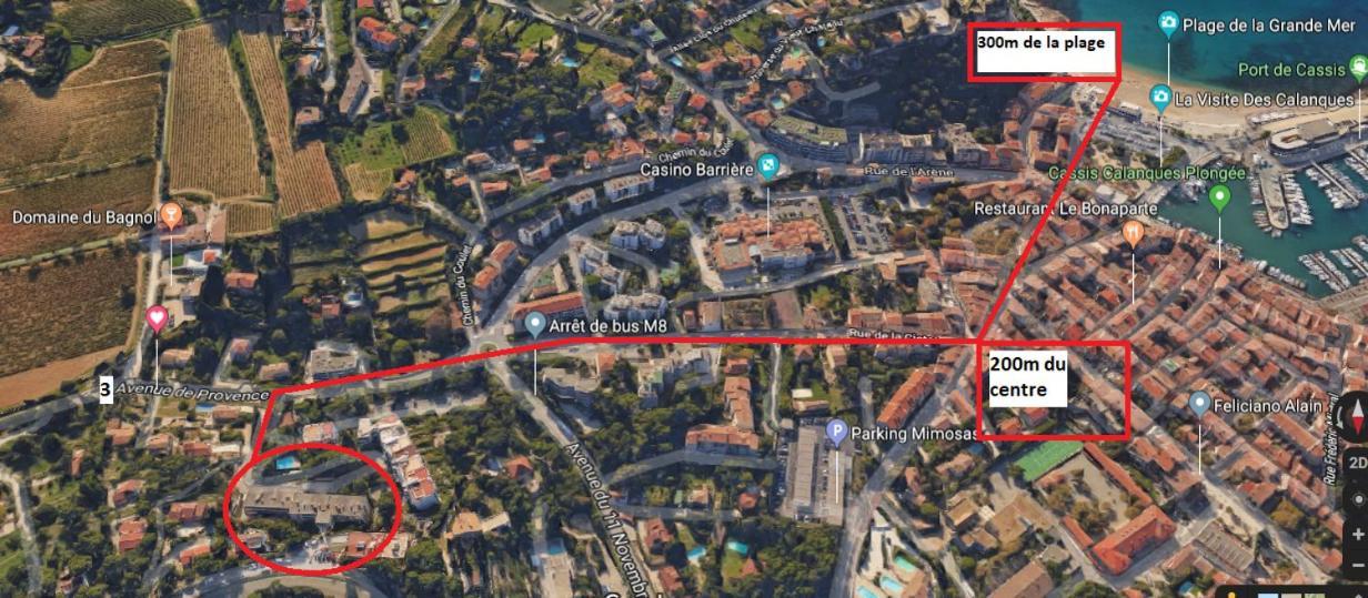 Apartamento Au Calme, 200M Du Centre T2 Avec Balcon Et Parking Cassis Exterior foto